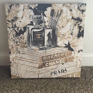 Glam inspired canvas wall art